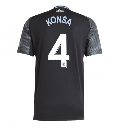 Moške Nogometnih dresov Aston Villa Ezri Konsa #4 Gostujoči 2025-26 Kratki rokavi Moške Nogometnih dresov Aston Villa Ezri Konsa #4 Gostujoči 2025-26 Kratki rokavi